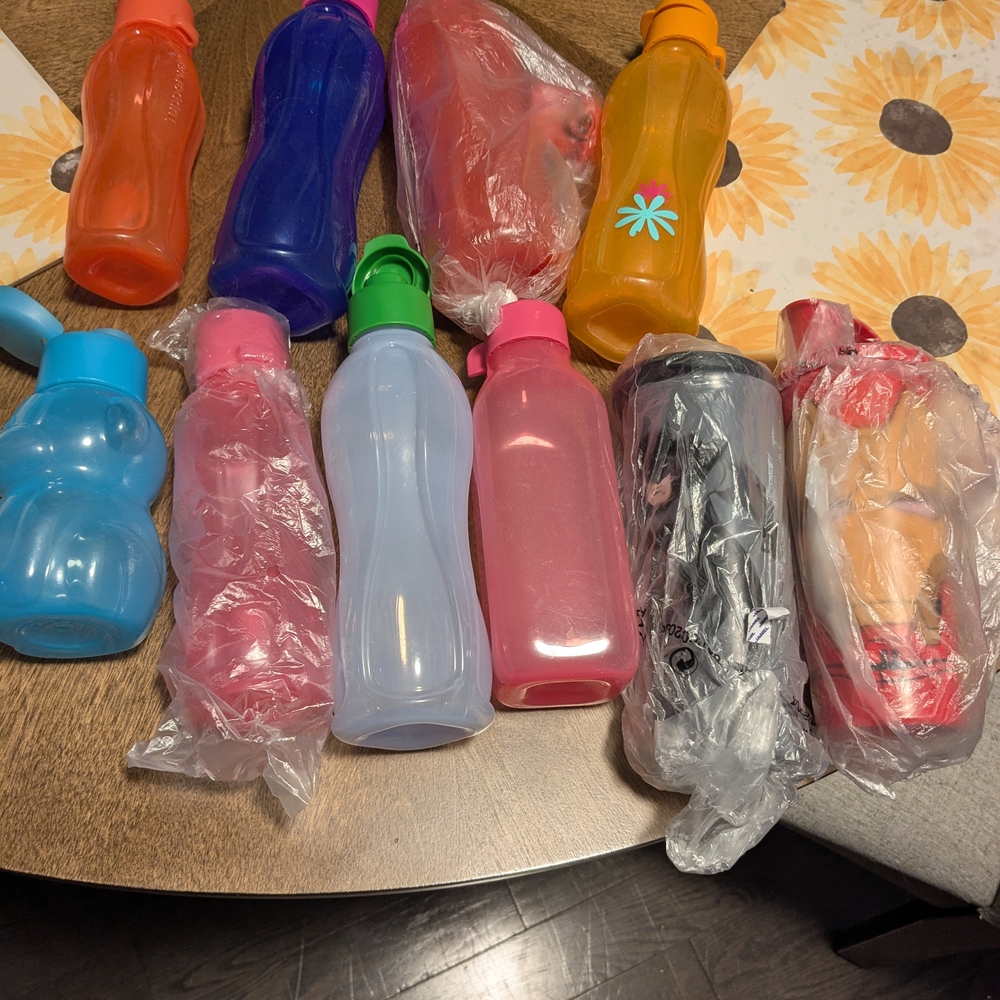 Colorful Plastic Water Bottles Set